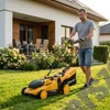  Riwall RALM 4020i SET - akkus fűnyíró 2 x 20 V + 2x 4 Ah akkumulátor + dupla gyorstöltő 4,5 A