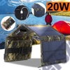 Kép 12/13 - Napelemes töltő 5V 2.1A USB 5V hordozható, összecsukható, terep színű