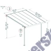 Palram Capri 3000 szürke 3 x 3 - pergolák