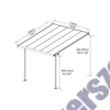 Palram Sierra 3000 antracit 3 x 3 - pergola