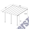 Palram sierra 4200 szürke 3 X 4,25 - pergola