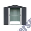 Riwall RMSA 6x8 antracit - fém kerti tároló 2,4 x 1,7 m nyeregtetővel (antracit)