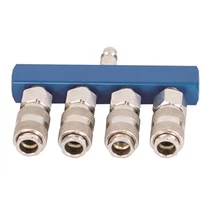 Gyorscsatlakozó négyes elosztóval Gyorscsatlakozó négyes elosztóval