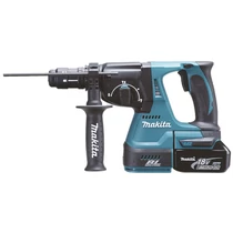 Makita 18V LXT Li-ion BL 2,0J SDS-Plus fúró-vésőkalapács cst 2x5,0Ah DHR243RTJ
