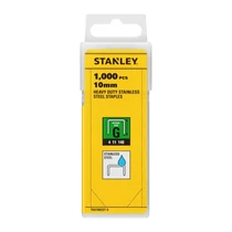 Stanley 10 mm-es &amp;quot;&amp;quot;G&amp;quot;&amp;quot;nehézüzemű rozsdamentes acél kapcsok