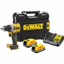  DeWalt fúrócsavarozó POWERSTACK 1,7 Ah 2db, töltővel kofferben