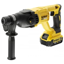 DeWalt  SDS-Plus Akkus szénkefementes fúró-vésőkalapács TSTAK kofferben (2,6J/1x4,0Ah/18V) DCH133M1-QW