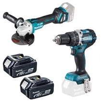 MAKITA DLX2272TJ Akkus gépszett DHP484Z+DGA513Z (2x5,0Ah/18V)