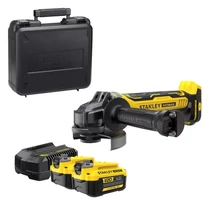 Stanley FatMax V20 akkumulátoros kefe nélküli sarokcsiszoló, 125 mm,  Stanley FatMax V20 akkumulátoros kefe nélküli sarokcsiszoló, 125 mm,