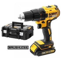 DeWalt 18V XR kefe nélküli kompakt fúró-csavarozó készletben DCD777S2T-QW DeWalt 18V XR kefe nélküli kompakt fúró-csavarozó készletben DCD777S2T-QW