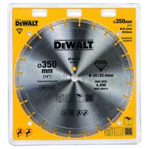DeWalt szegmentált gyémánt tárcsa 350mm x 25.4mm