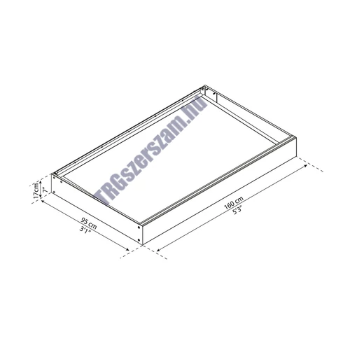 Palram Sophia 1600 clear - modern bejárati előtető