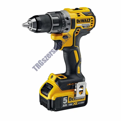 DeWalt Akkus 18.0V-OS XR Kefe Nélküli  Fúró-Csavarozó+2db 5,0Ah akku+Töltő+TSTAK tároló DCD791P2-QW