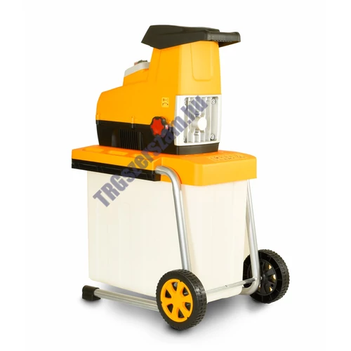 RES 3044 B - elektromos ágaprító, hengeres, 3000 W motorral, átlátszó gyűjtőedénnyel