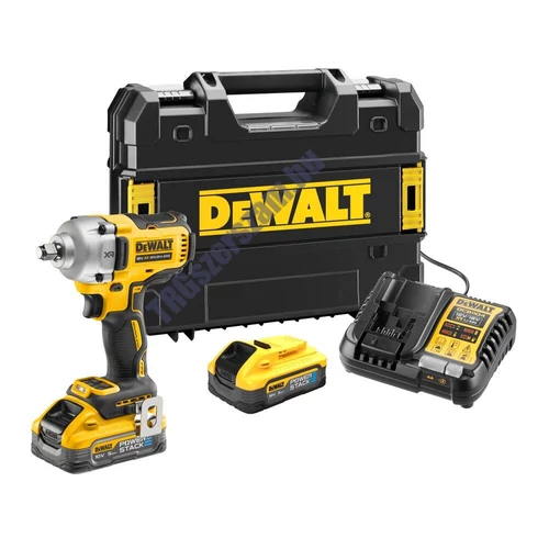 DeWalt 18V XR 13 MM akkus ütvecsavarozó 5.0AH POWERSTACK KIT kofferben DCF891H2T-QW
