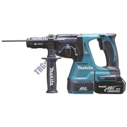 Makita 18V LXT Li-ion BL 2,0J SDS-Plus fúró-vésőkalapács cst 2x5,0Ah DHR243RTJ