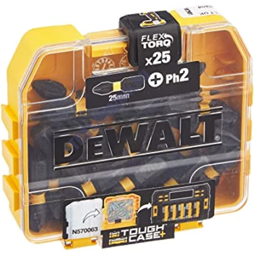 DeWalt extreme bithegy, gépi, torziós PH2 x 25 mm 25 db-os