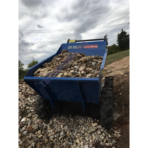 Scheppach DP 3000 - Kerekes 4 X 4 meghajtású minidömper mechanikus billenéssel és 300 kg-os terheléssel