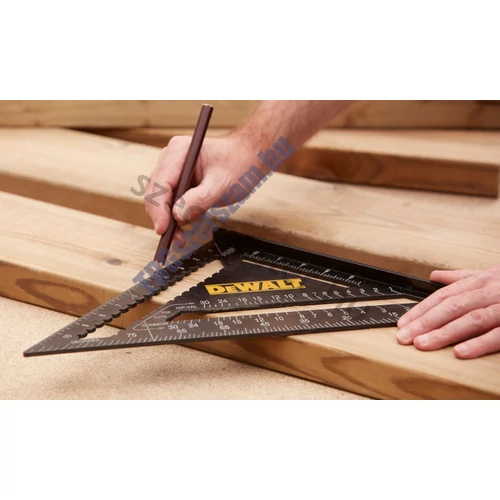 DeWalt 17,5 cm-es tetőfedő derékszögű háromszög vonalzó