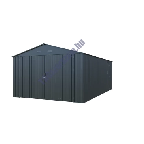 Riwall RMCG 20x13 Antracit - fém garázs 3,8 x 6 m nyeregtetővel (antracit)