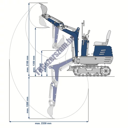 Scheppach EXC 815 - mini forgó kotrógép