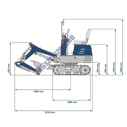 Scheppach EXC 815 - mini forgó kotrógép