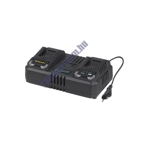 Riwall RAC 420 TWIN - dupla gyorstöltő 20 V-os (4,5 A) akkumulátorokhoz