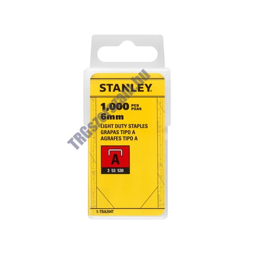 Stanley 6mm-es ""A"" kapocs A5/53/530 1000db