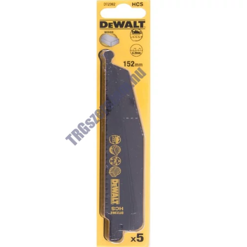 DeWalt kardfûrészlap 152mm 5db/cs