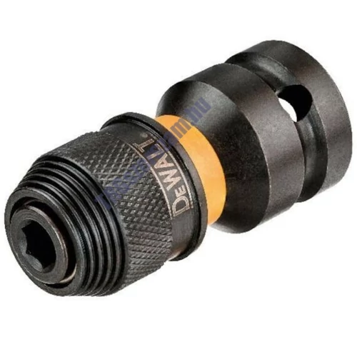 DeWalt DT7508 átalakító adapter, ütvecsavarozóhoz 1/2" négyszögről 1/4" hatlapúra