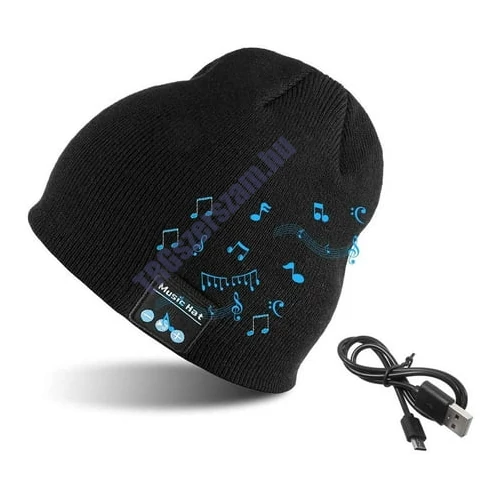 Divatos egyedi téli kötött sapka vezeték nélküli Bluetooth fejhallgatóval