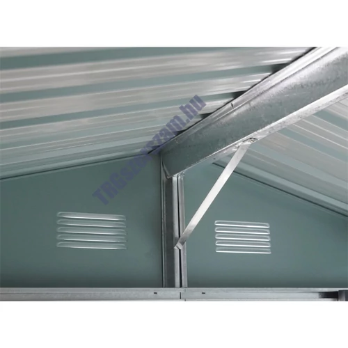 Riwall RMSA 6x8 Brown - fém kerti tároló 2,4 x 1,7 m nyeregtetővel (barna)Riwall RMSA 6x8 Brown - fém kerti tároló 2,4 x 1,7 m nyeregtetővel (barna)