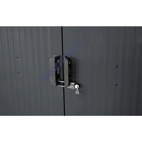 Riwall RMSA 8x10 antracit - fém kerti tároló 3 x 2,4 m nyeregtetővel (antracit)