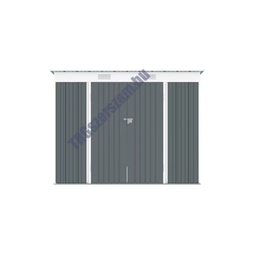 Riwall RMSP 6x8 antracit - fém kerti tároló 2,4 x 1,8 m lapostetővel (antracit)