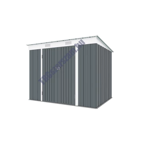 Riwall RMSP 6x8 antracit - fém kerti tároló 2,4 x 1,8 m lapostetővel (antracit)