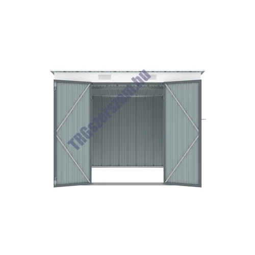 Riwall RMSP 6x8 antracit - fém kerti tároló 2,4 x 1,8 m lapostetővel (antracit)