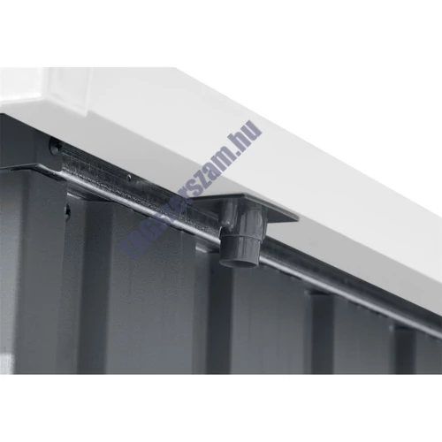 Riwall RMSP 9x8 antracit LUX - fém kerti tároló 2,4 x 2,8 m lapostetővel (antracit)