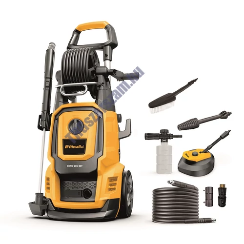 Riwall REPW 195i SET - elektromos magasnyomású mosó 195 bar, tartozékokkal