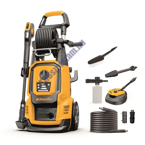 Riwall REPW 180 RC SET - elektromos magasnyomású mosó 180 bar, távvezérléssel és tartozékokkal