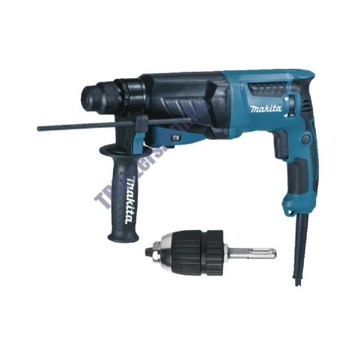 Makita 800W 2,4 J SDS-Plus fúró-vésőkalapács + SDS-Plus tokmány