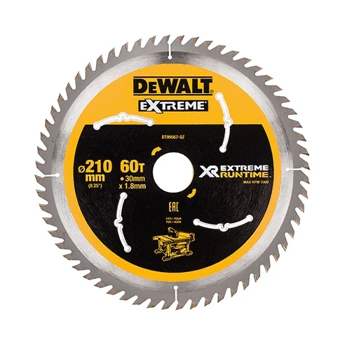 DeWalt körfűrészlap XR 210mm x 30mm 60T